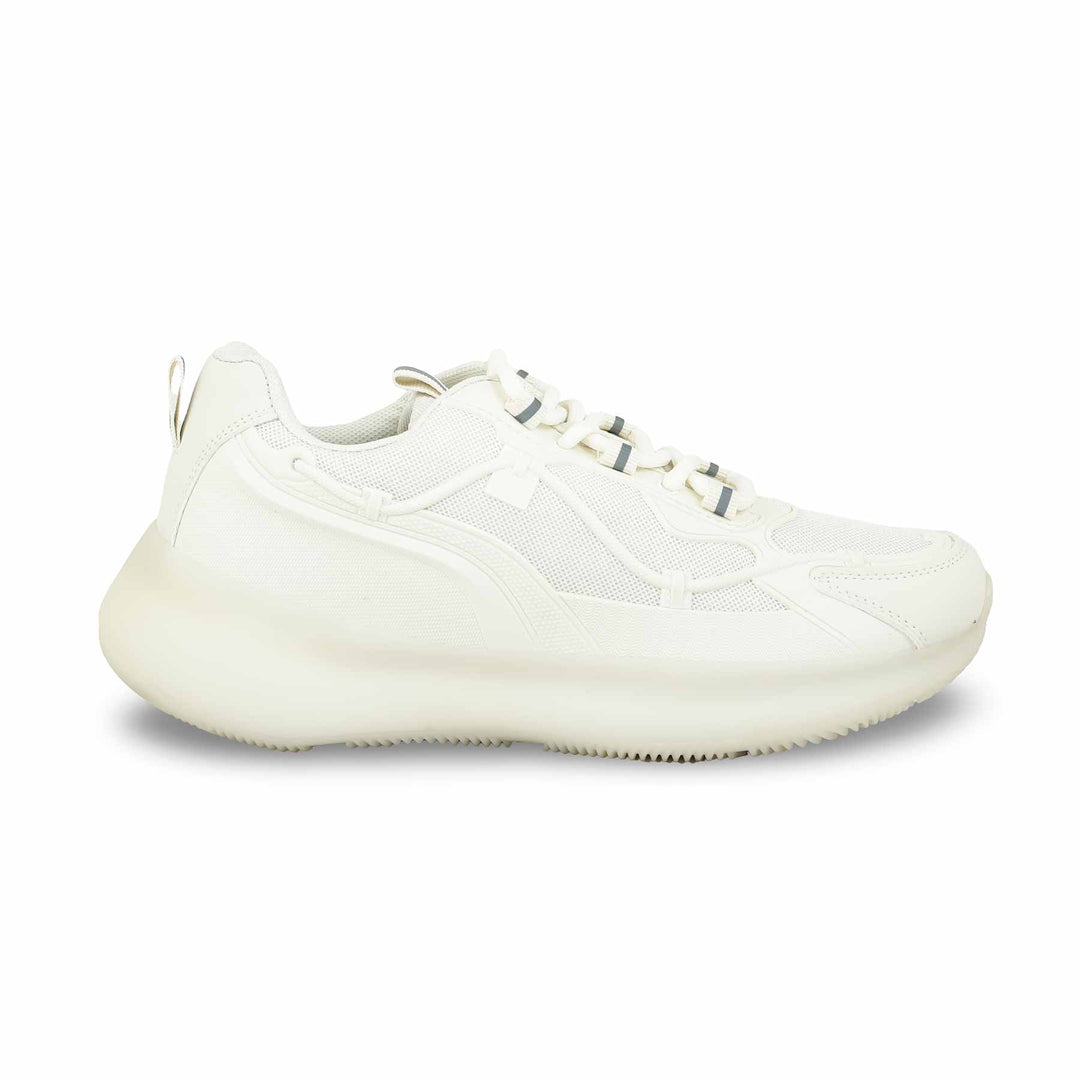 White Casual Sneaker For Ladies AT7350