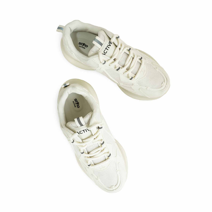 White Casual Sneaker For Ladies AT7350