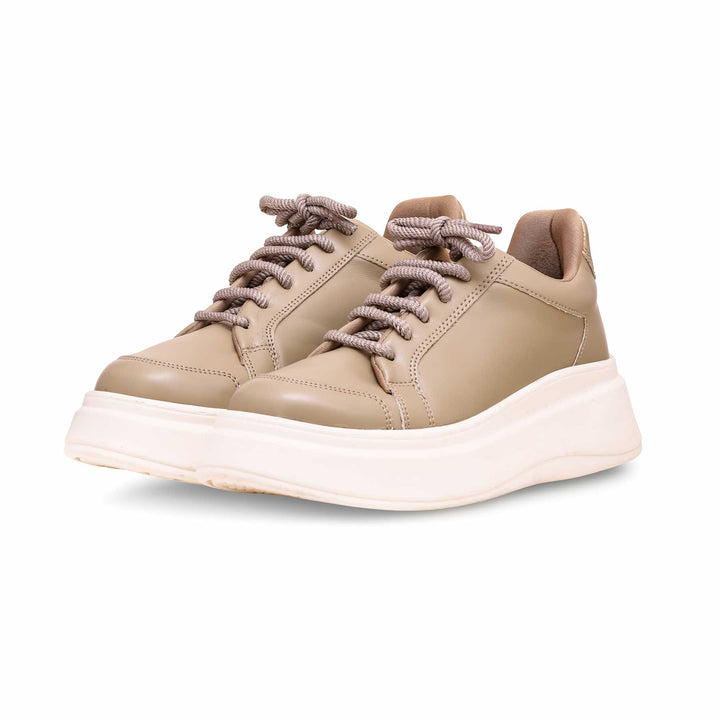 Beige Casual Sneaker For Women AT7364