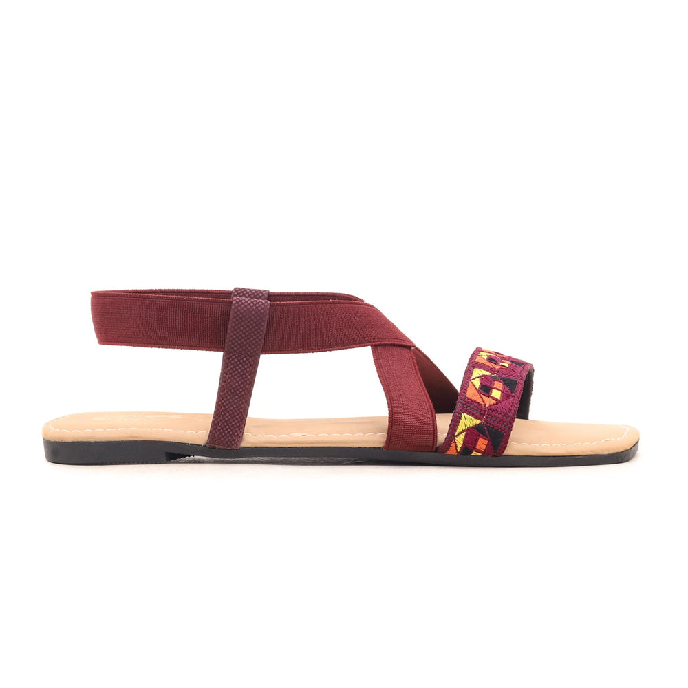 Maroon Casual Chappal CL1370