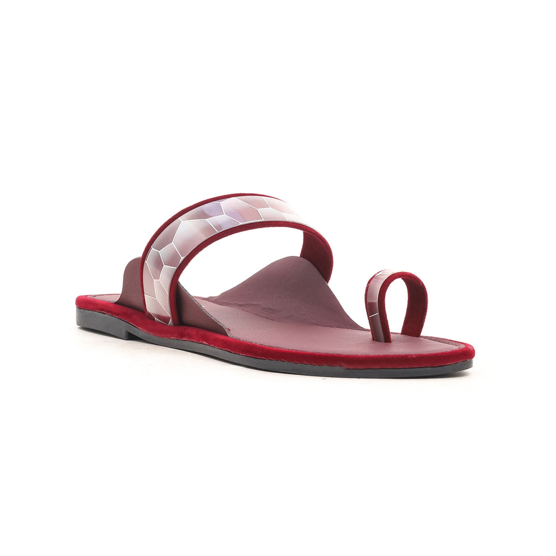 Maroon Casual Chappal CL1399