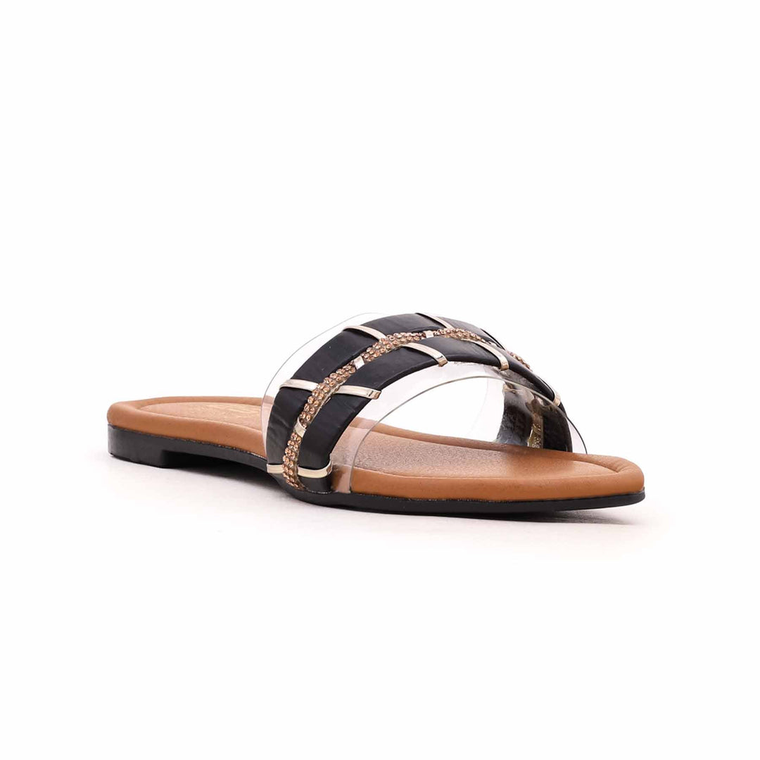 Black Casual Slipper CL1484