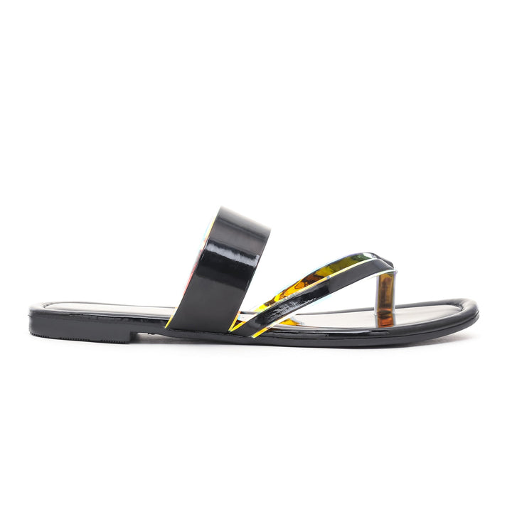 Black Casual Chappal CL1507