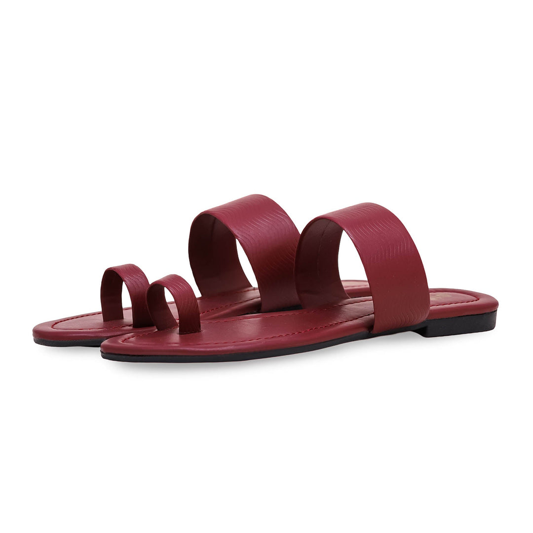 Maroon Casual Chappal CL1563