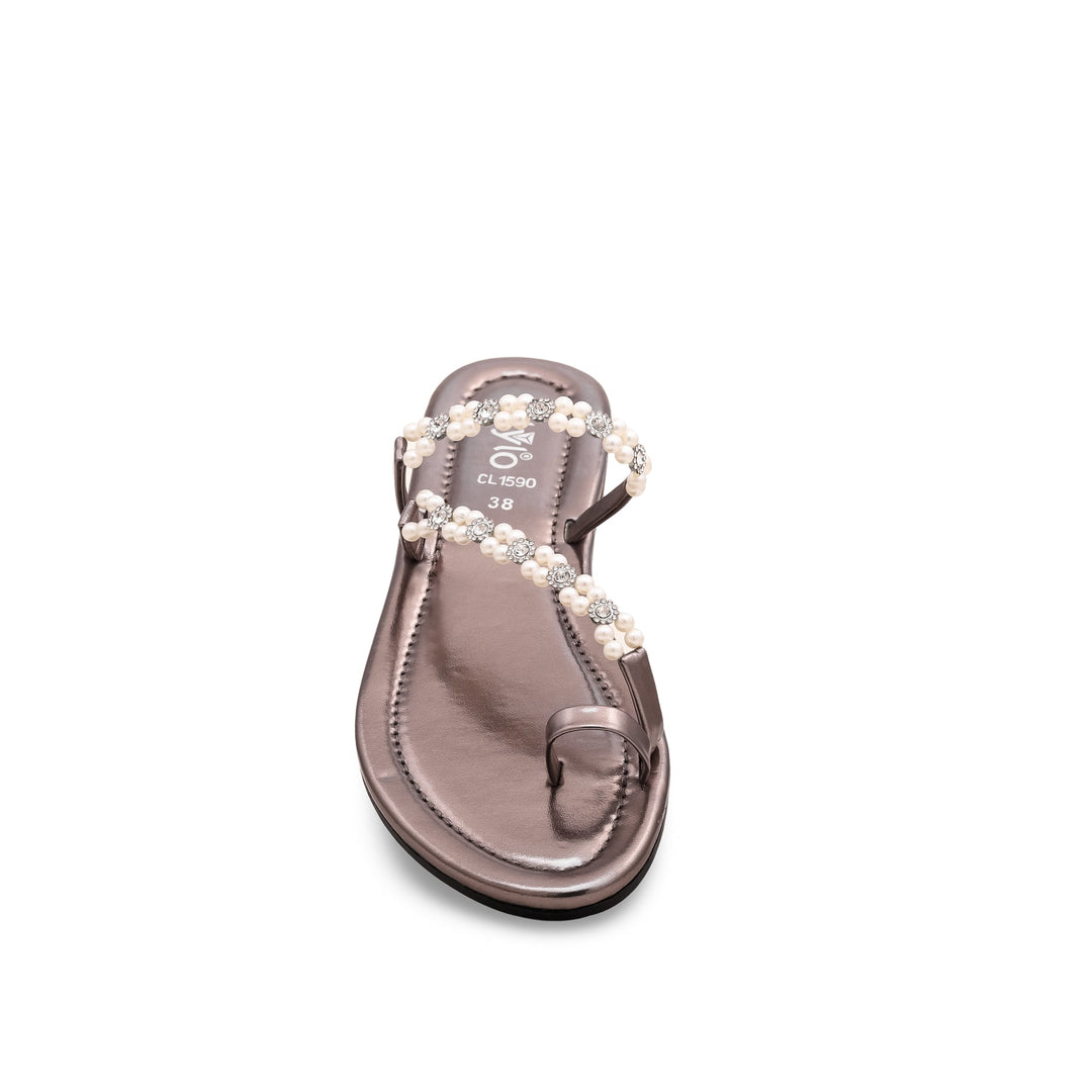 Grey Casual Chappal CL1590