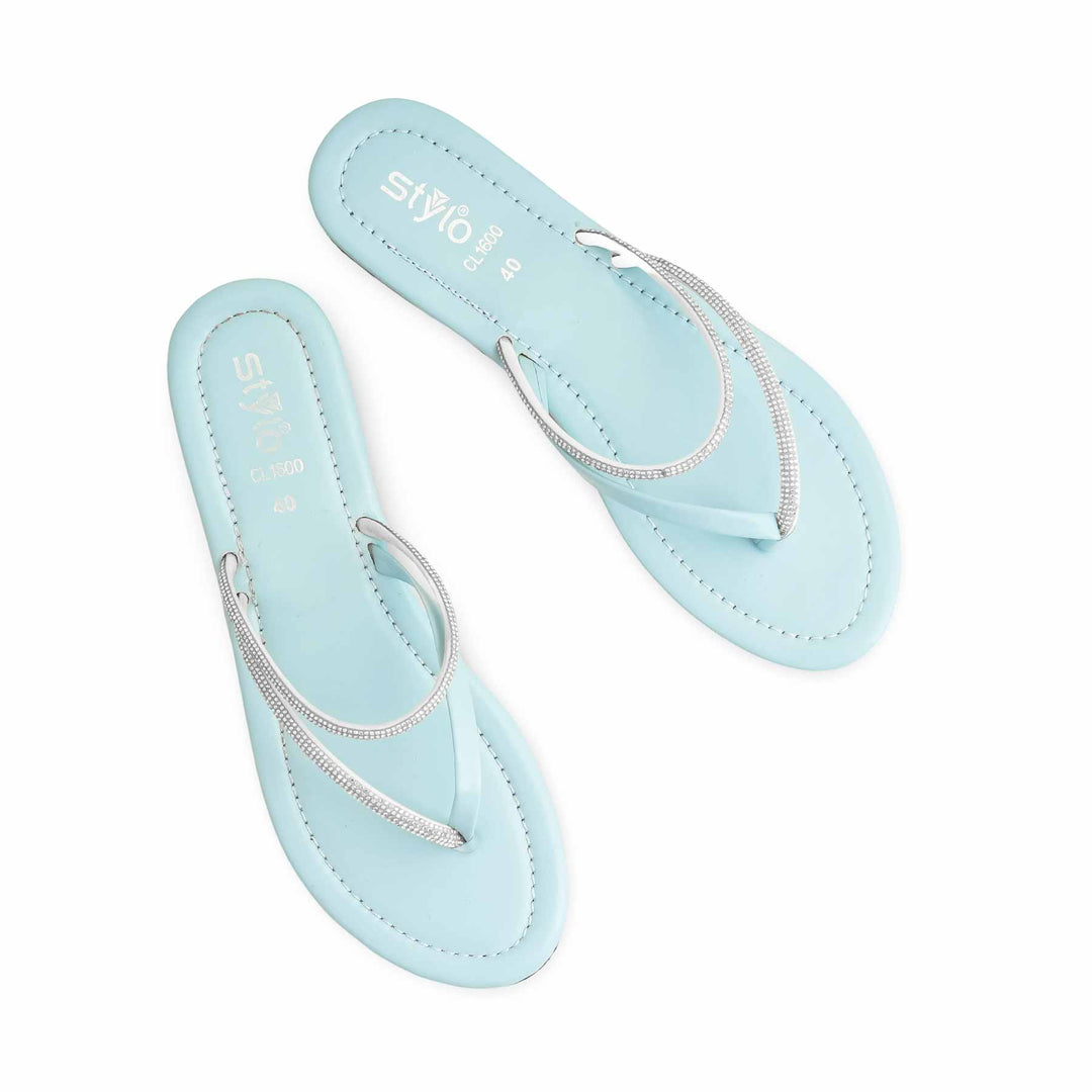 Sky Blue Casual Women Chappal CL1600