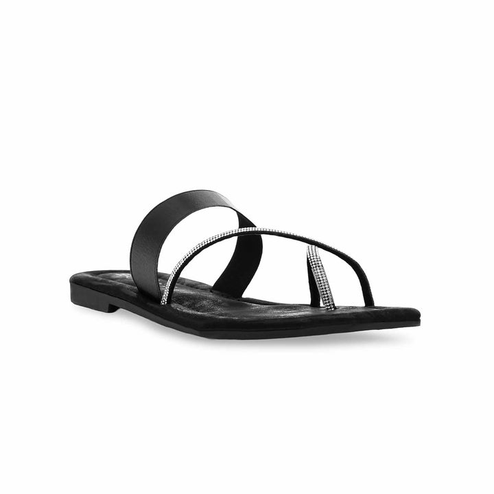 Black Casual Chappal CL1611