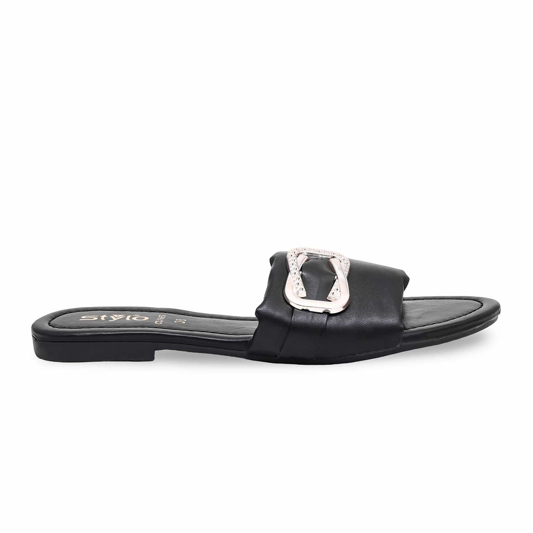 Black Casual Slipper CL1665