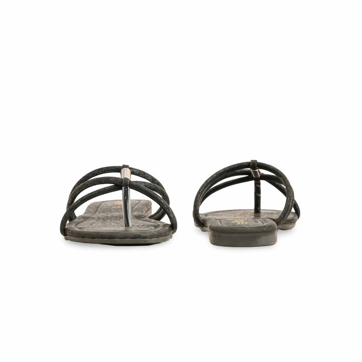 Black Casual Chappal For Ladies CL1701
