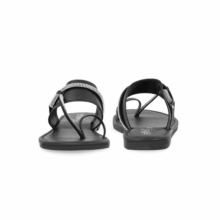 Black Casual Chappal CL1719