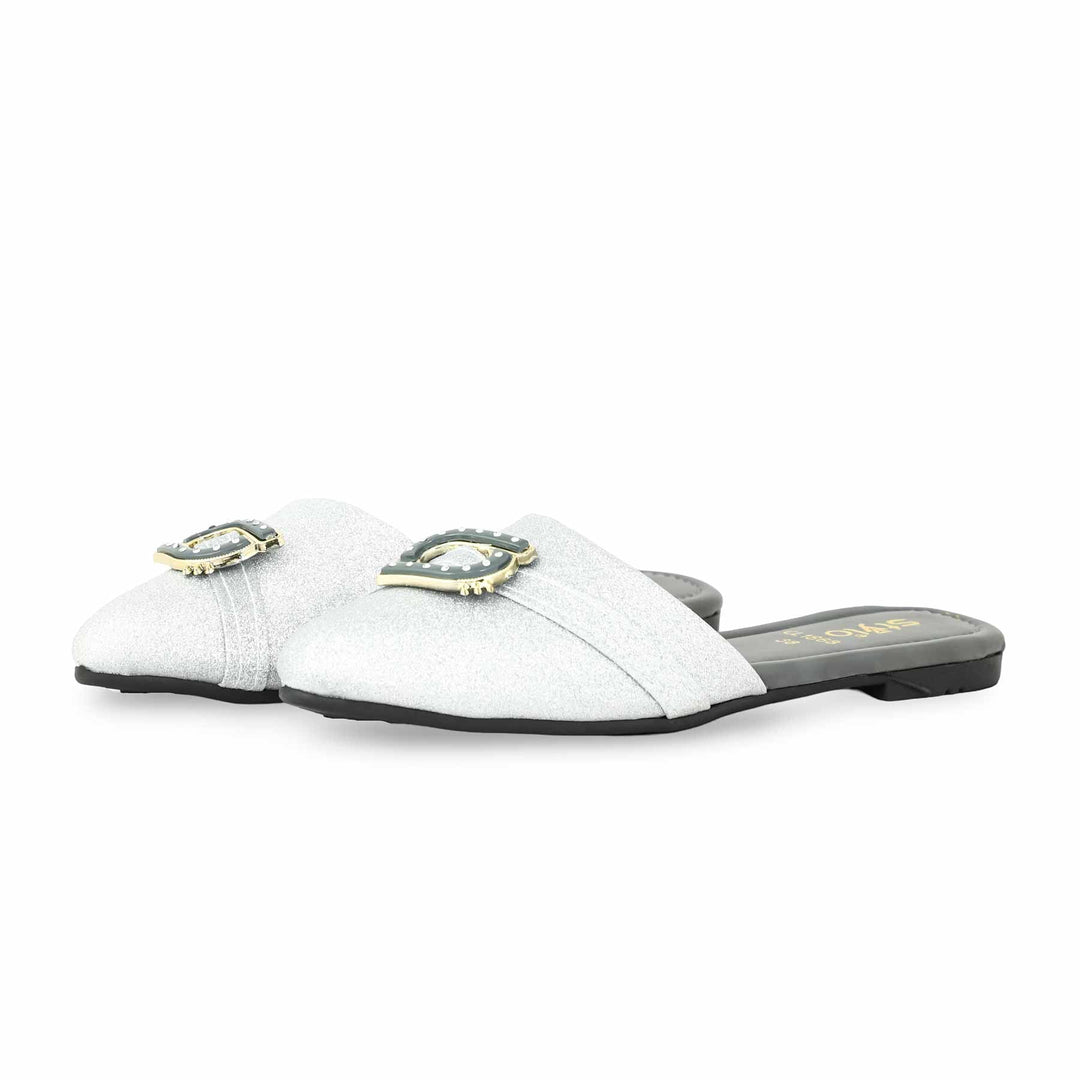 Silver Casual Mule CL1868