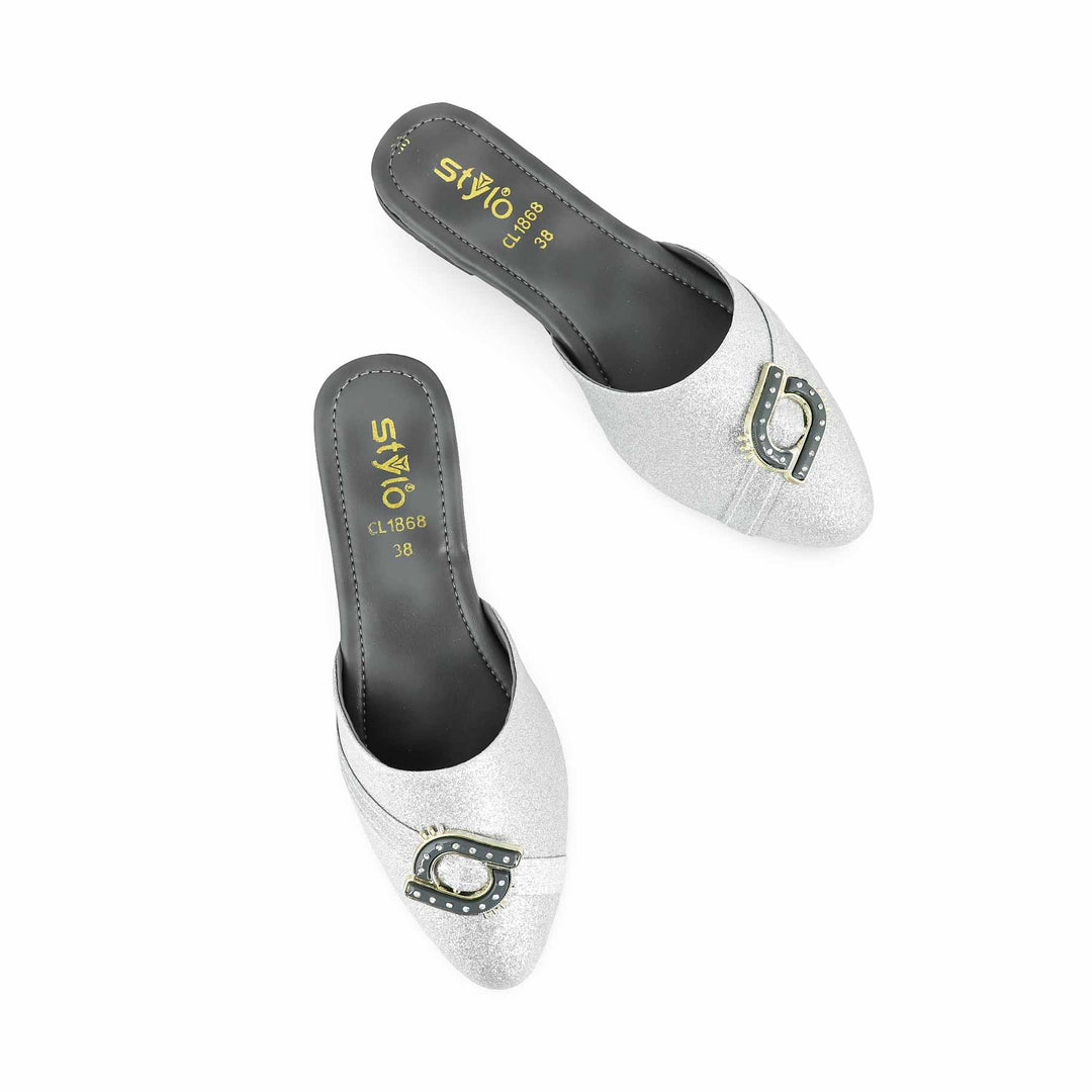 Silver Casual Mule CL1868
