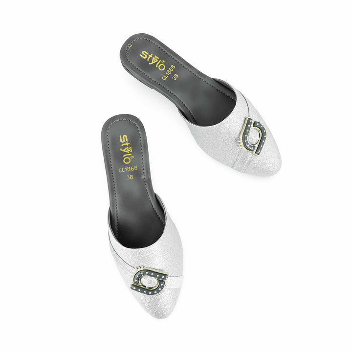 Silver Casual Mule CL1868