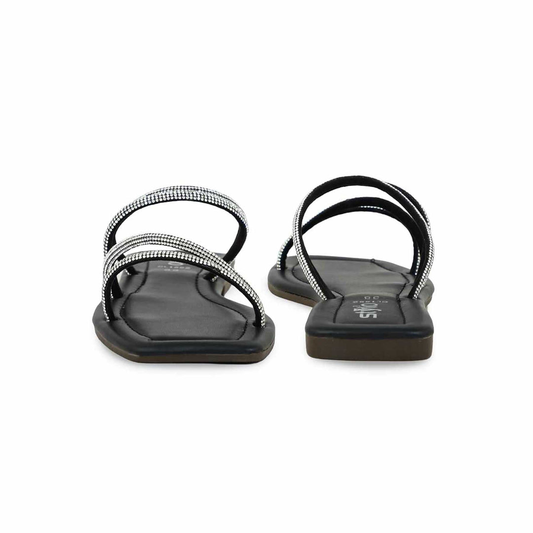 Black Casual Chappal CL1892