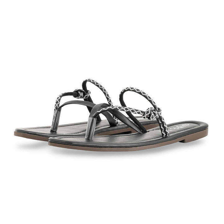 Black Casual Women Chappal CL1906