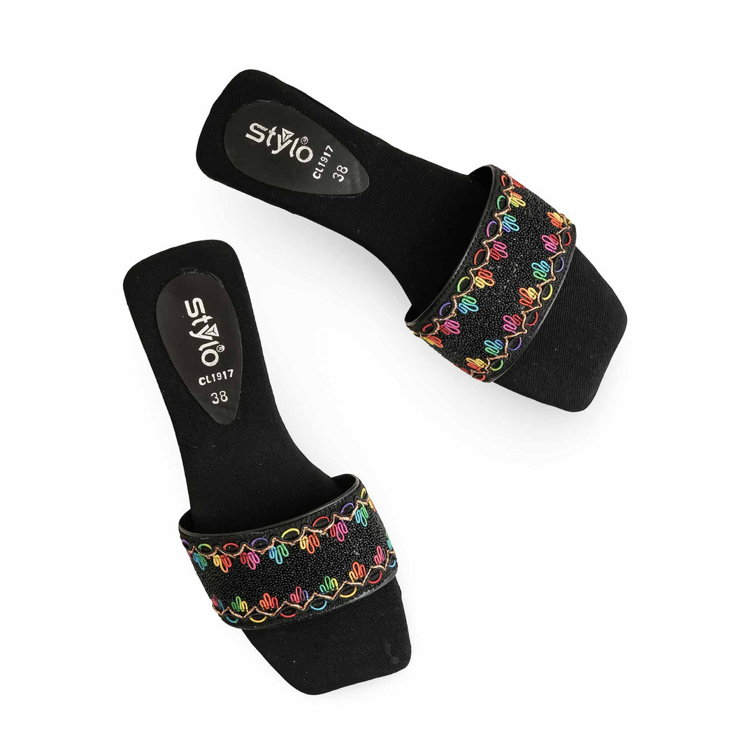 Black Casual Slipper CL1917