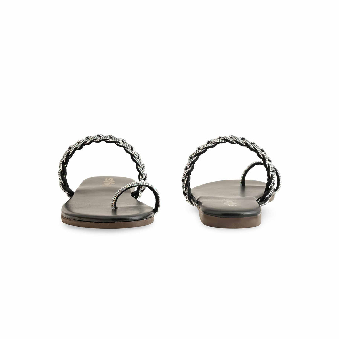 Black Casual Chappal CL1921