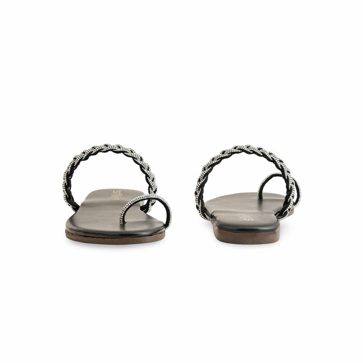 Black Casual Chappal CL1921
