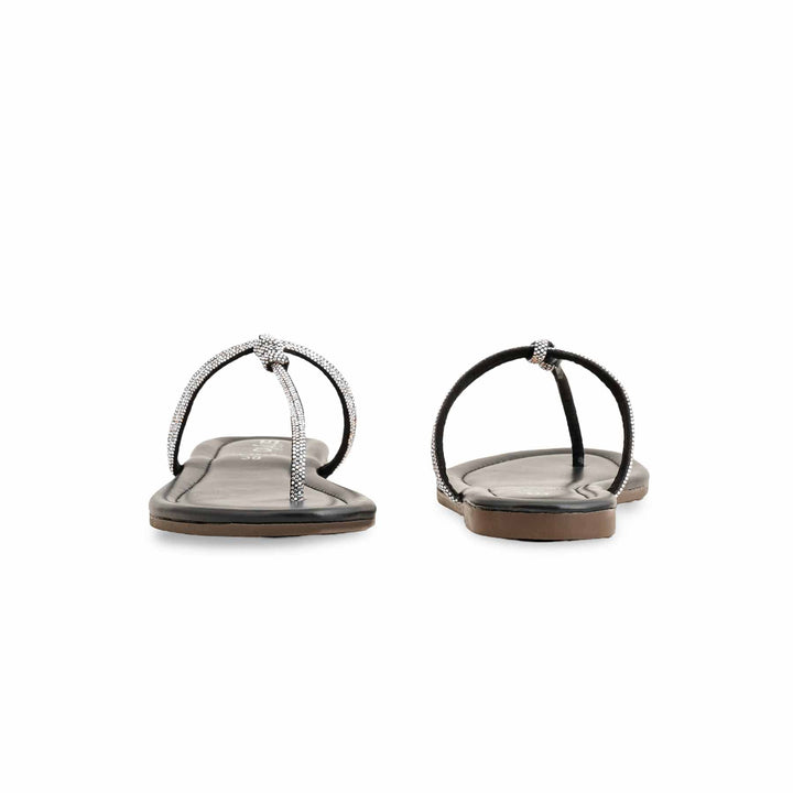 Black Casual Chappal For Women CL1959