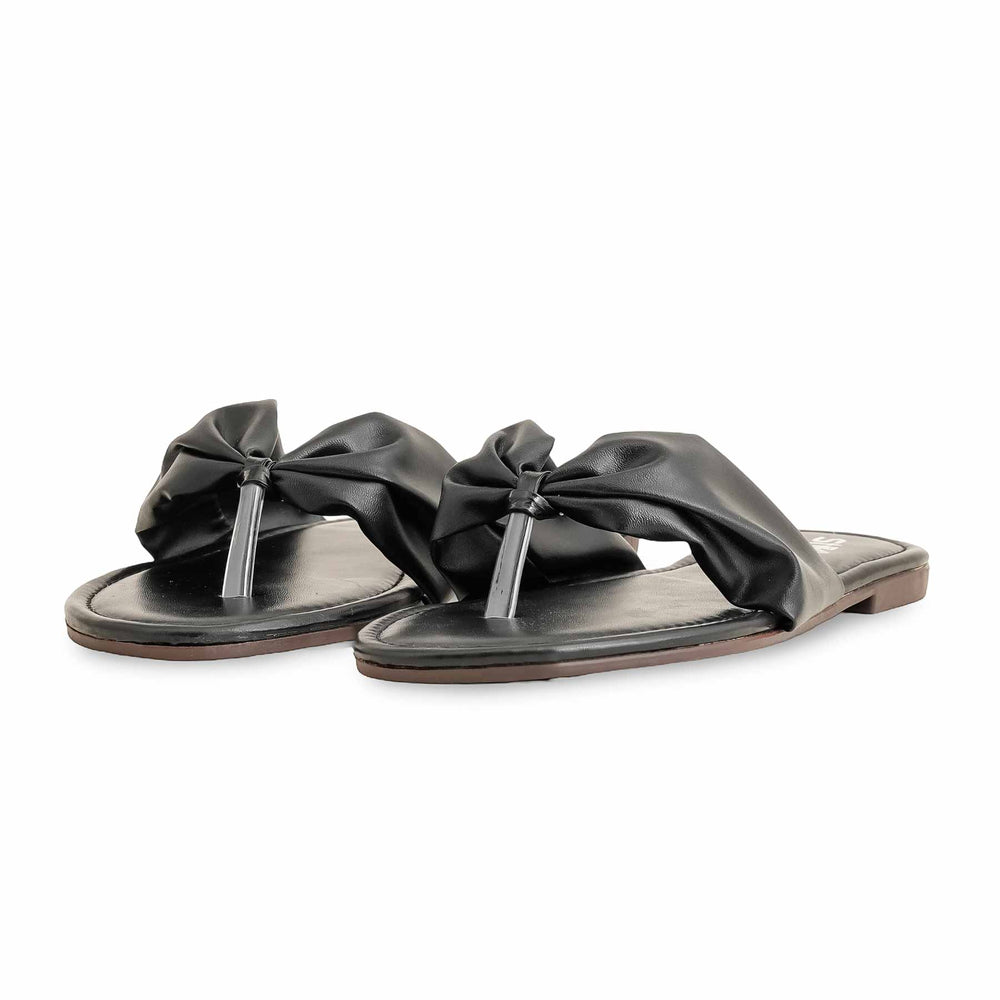 Black Casual Chappal For Women CL1962