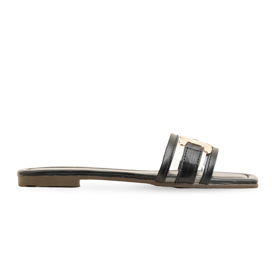 Black Casual Slipper For Women CL1967