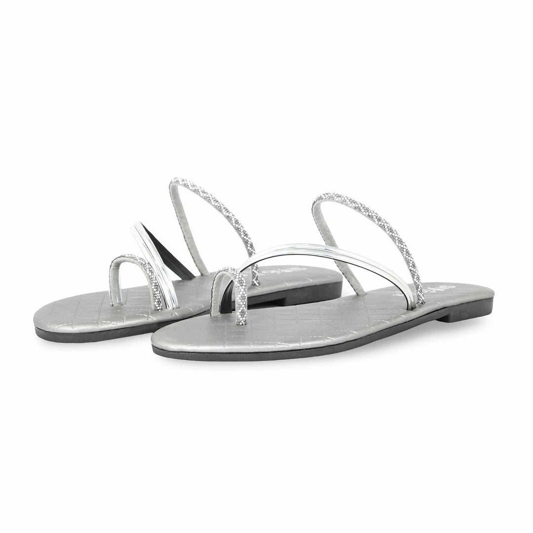 Silver Casual Chappal CL1968