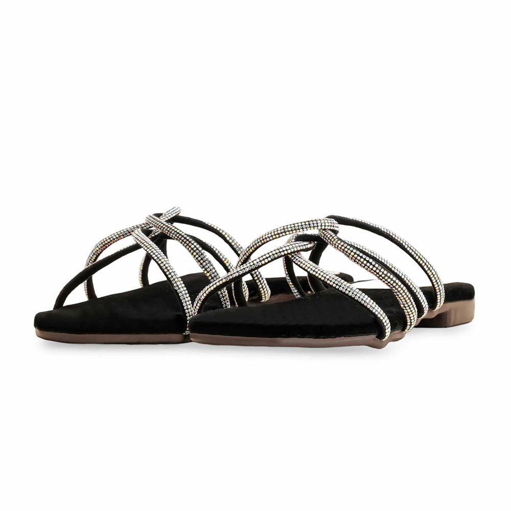 Black Casual Slipper For Ladies CL1972