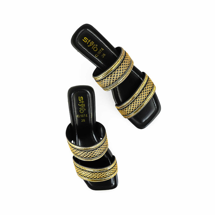 Black Casual Slipper CL1974