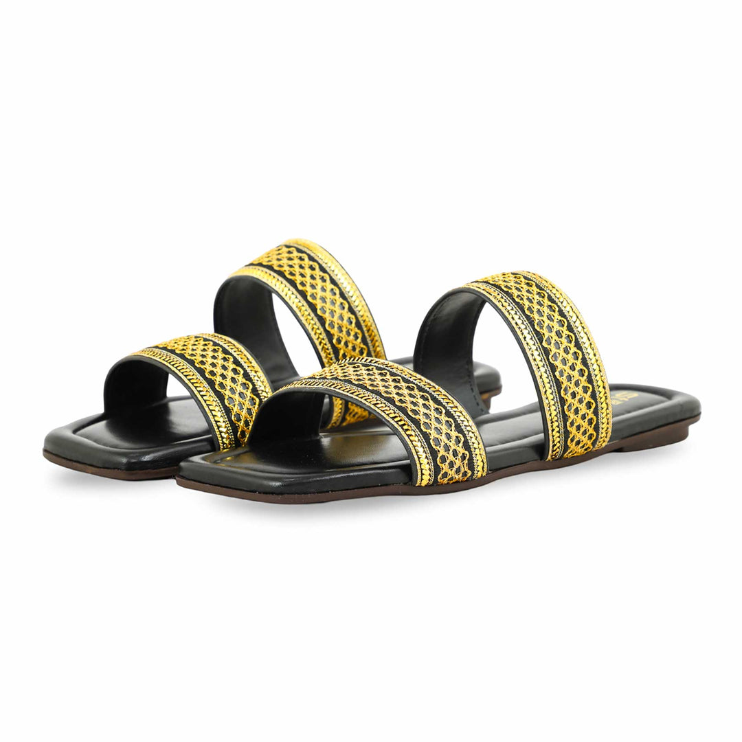 Black Casual Slipper CL1974