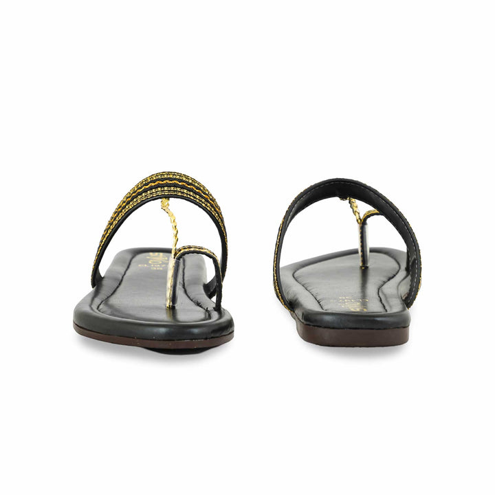 Black Casual Chappal For Ladies CL1975