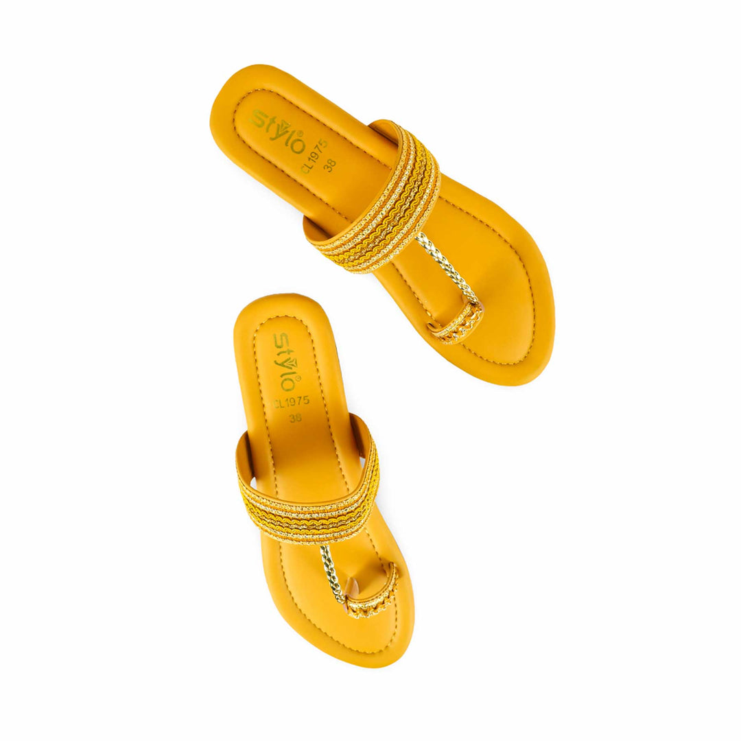 Mustard Casual Chappal For Ladies CL1975
