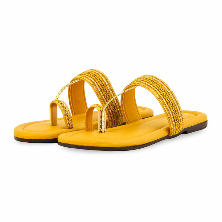 Mustard Casual Chappal For Ladies CL1975