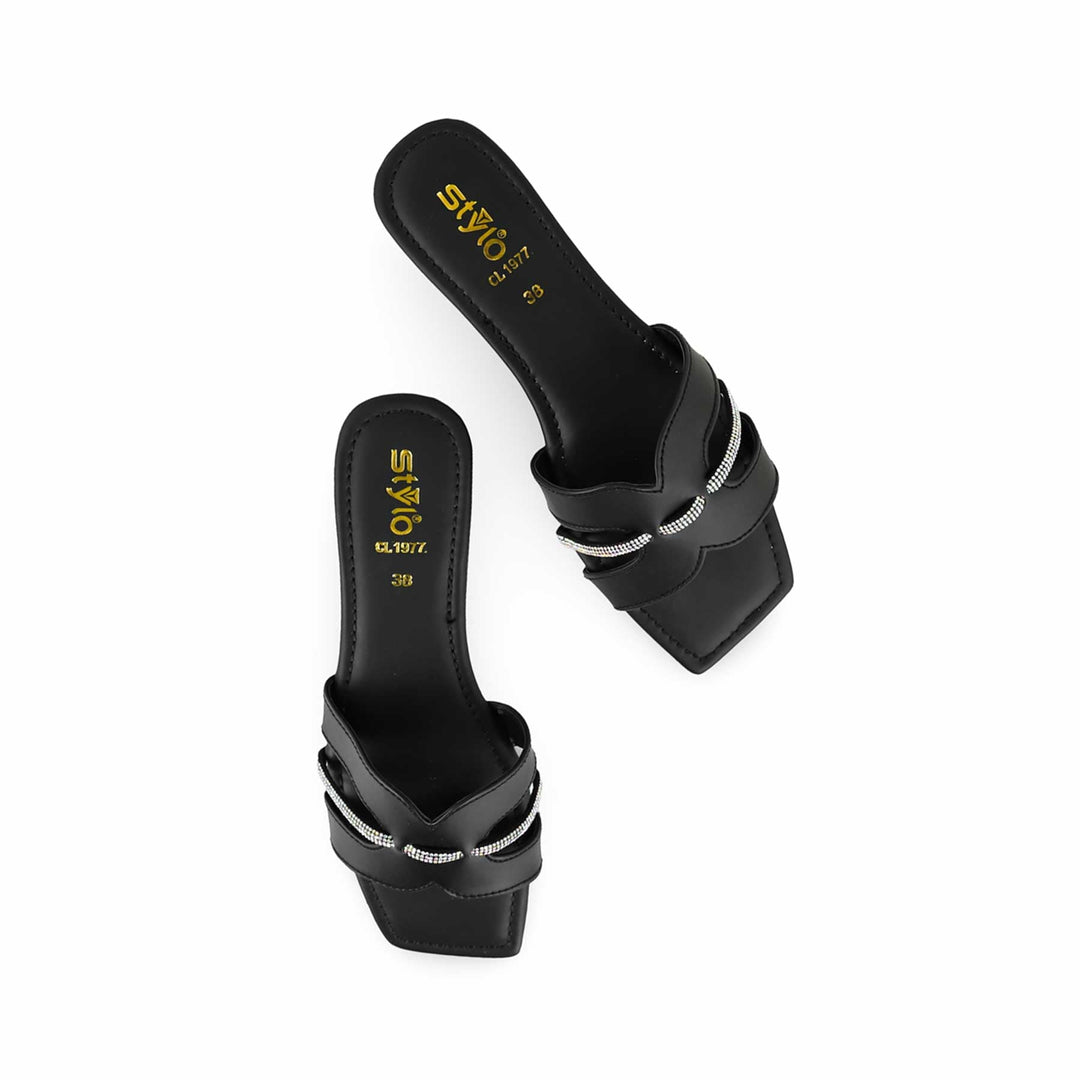 Black Casual Women Slipper CL1977