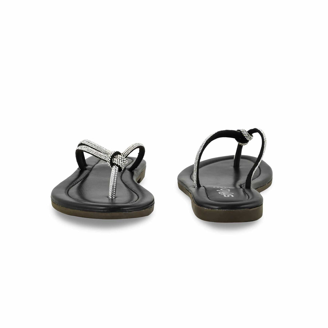 Black Casual Chappal For Women CL1994