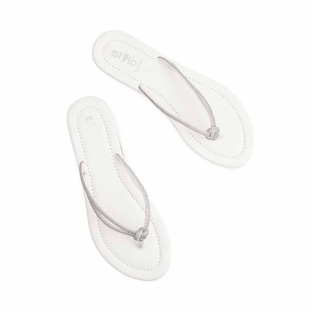 White Casual Chappal CL1994