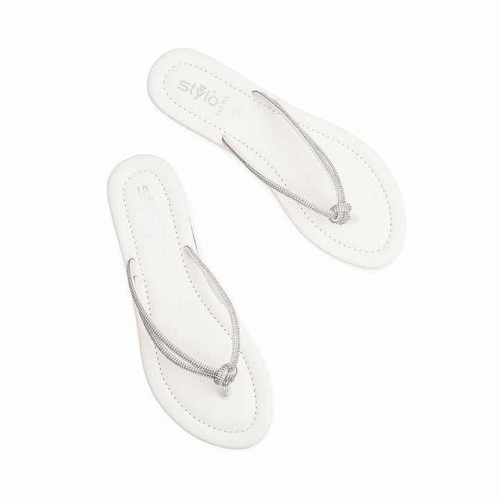 White Casual Chappal CL1994