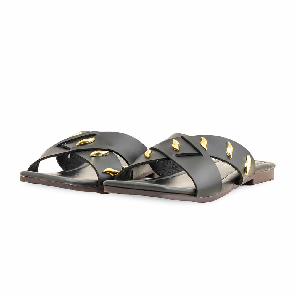 Black Casual Slipper For Ladies CL2003
