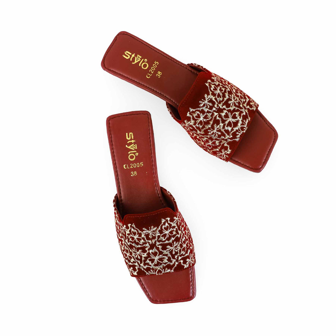 Maroon Casual Slipper CL2005