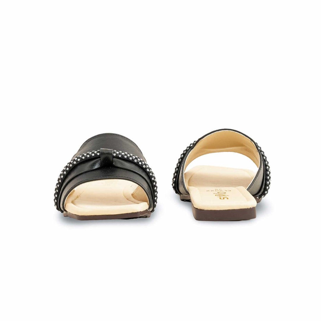 Black Casual Slipper For Women CL2022