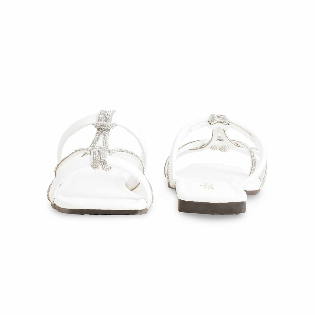White Casual Women Slipper CL2024