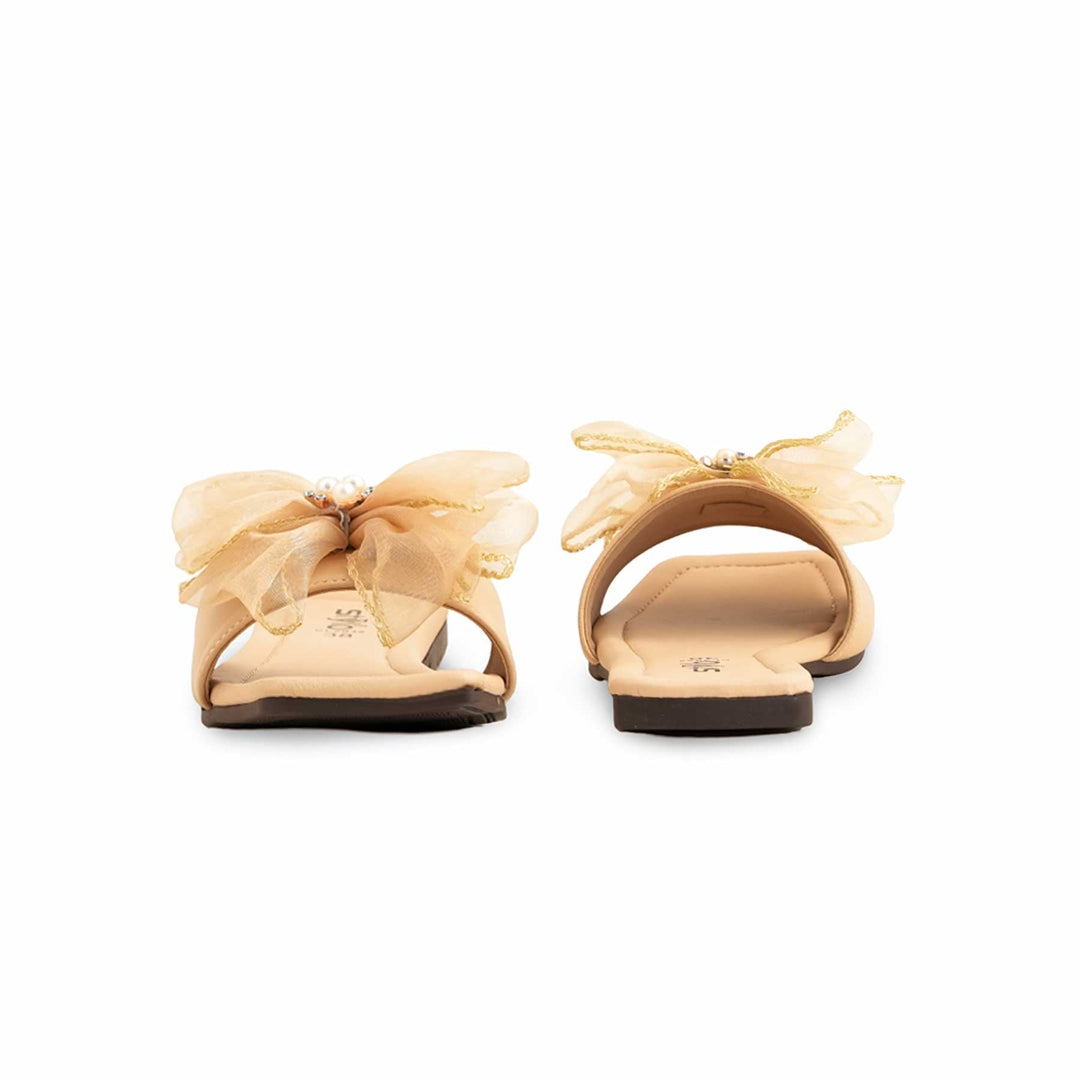 Beige Casual Slipper For Ladies Cl2032