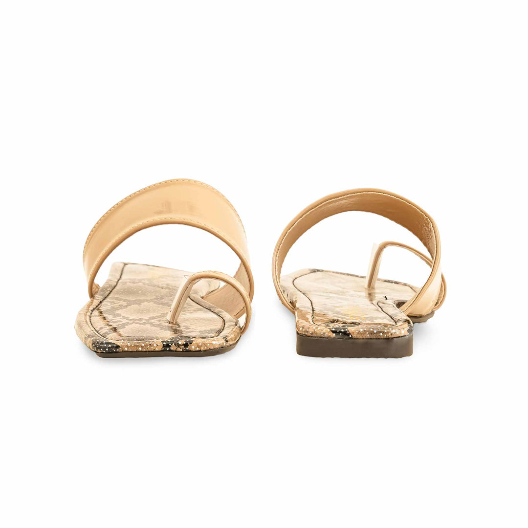 Beige Casual Chappal For Ladies CL2048