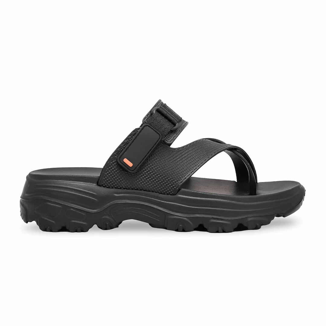 Black Casual Chappal CL9250