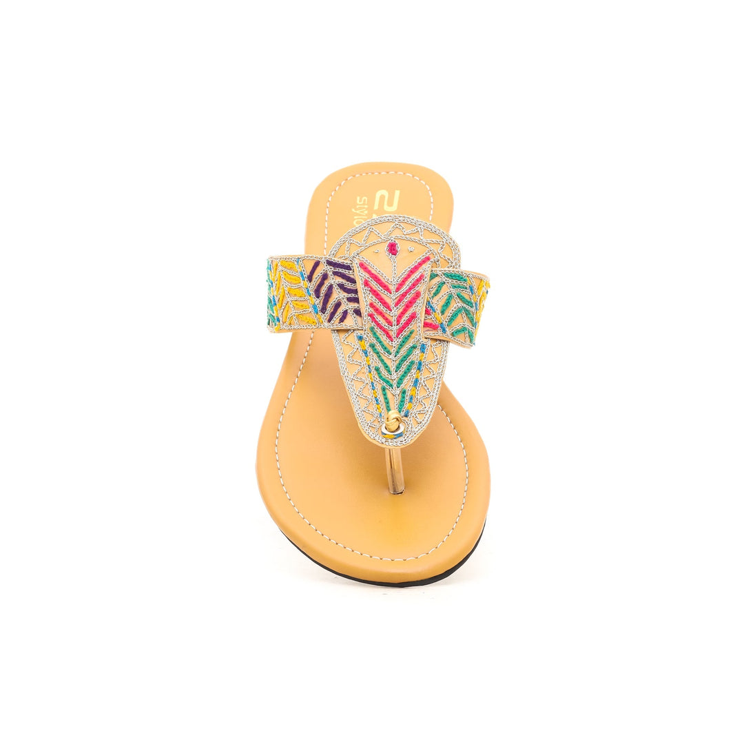 Mustard Ethnic Chappal EC0158