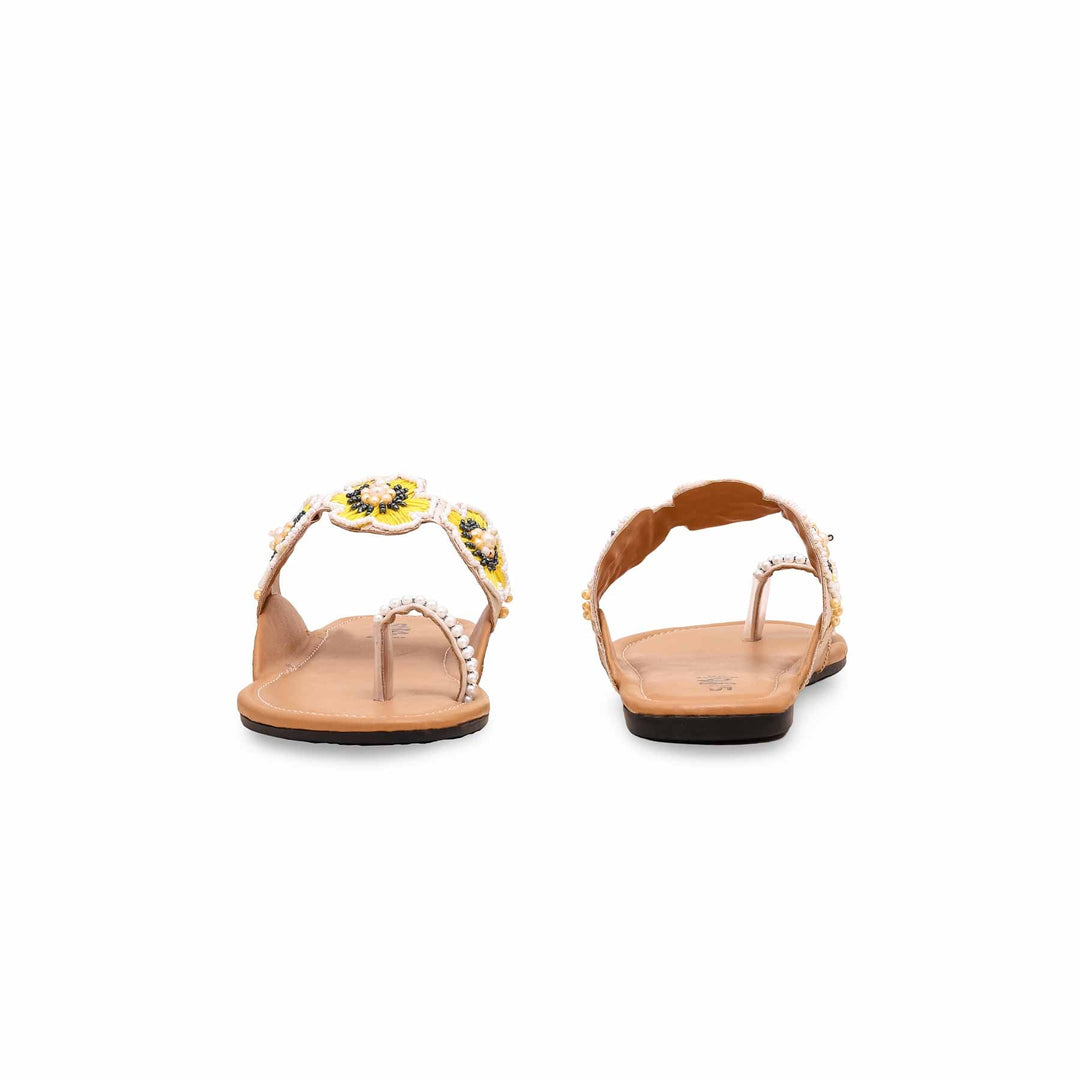 Yellow Ethnic Chappal EC0205