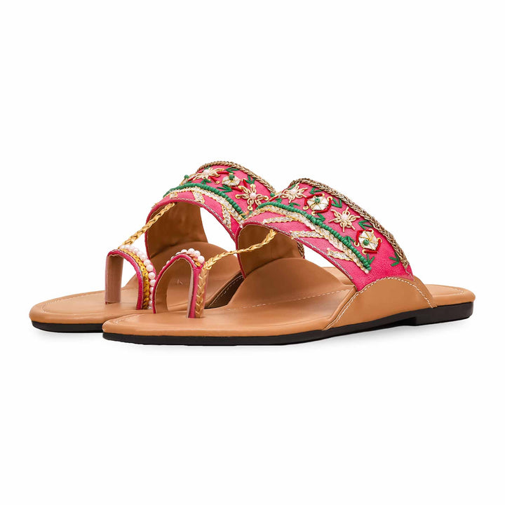 Pink Fancy Chappal EC0207