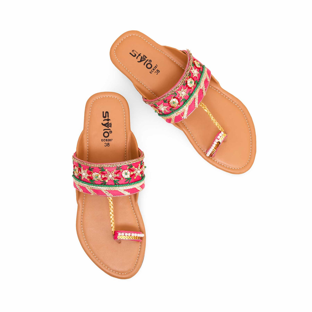 Pink Fancy Chappal EC0207