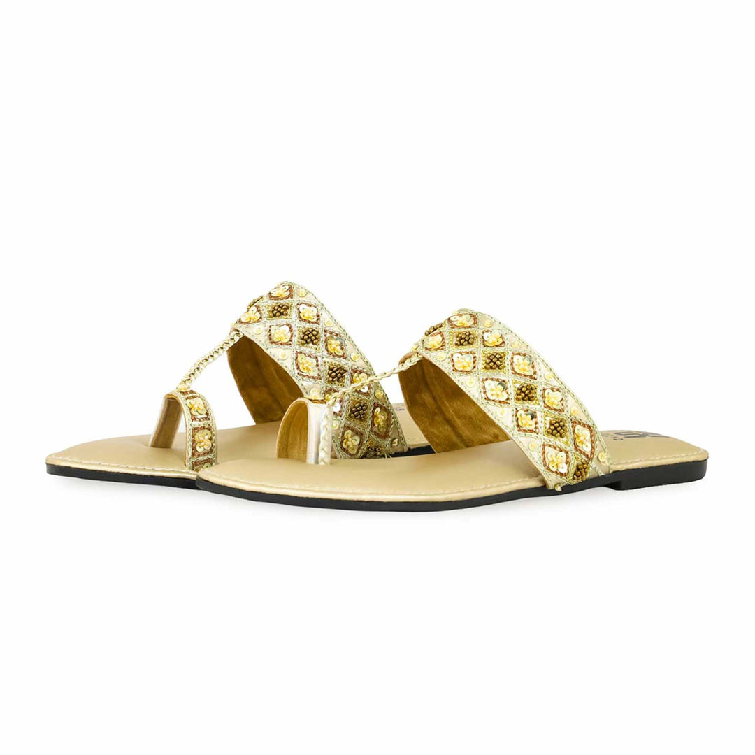 Golden Fancy Chappal EC0212