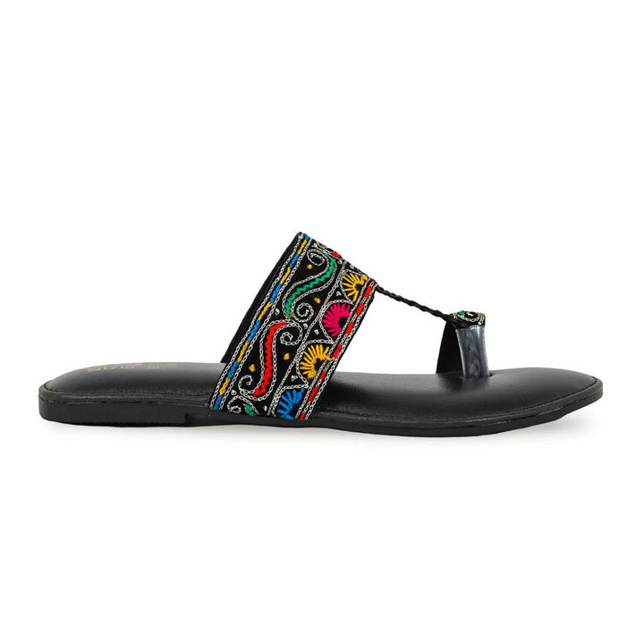 Black Fancy Chappal EC0213