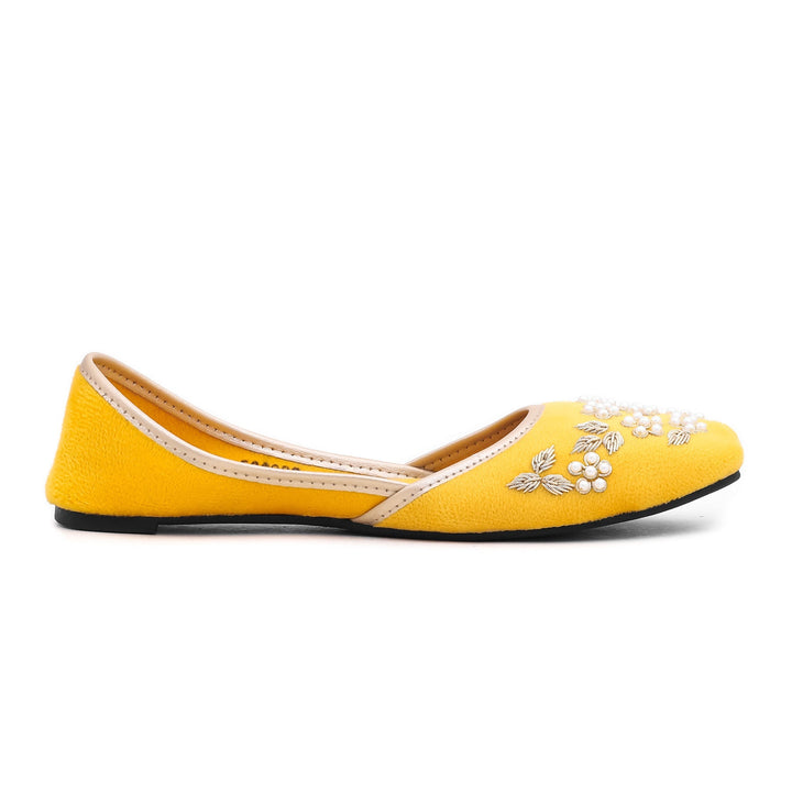 Yellow Ethnic Khusa EC8288 | Stylo